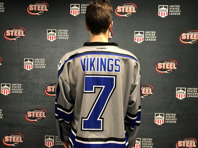 Chicago Steel's Geneva Vikings jersey back
