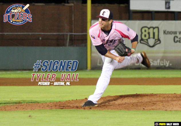 Evansville Otters Pitcher Tyler Vail