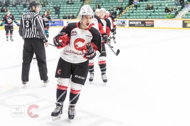 Prince George Cougars celebrate