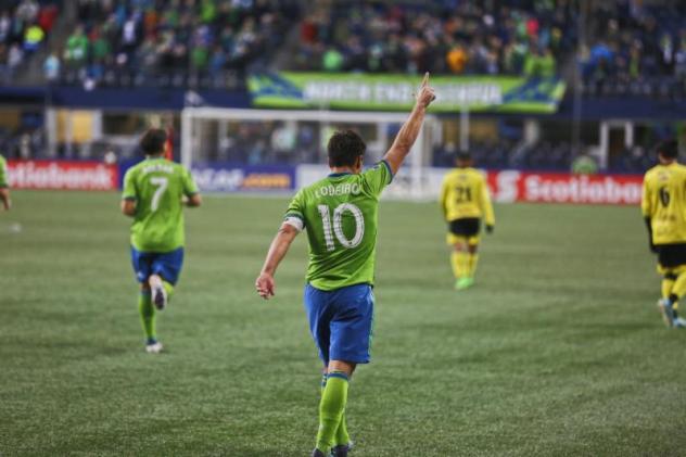 Nicolas Lodeiro of Sounders FC vs. Santa Teluca