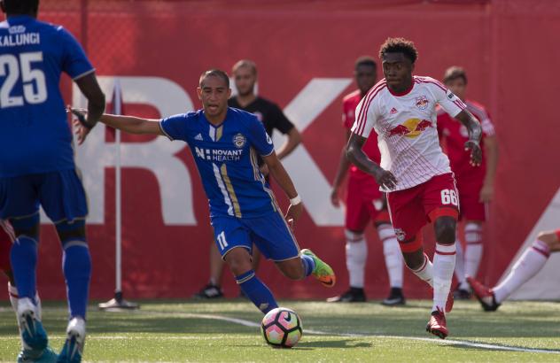Noah Powder in action with New York Red Bulls II