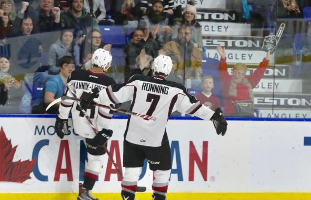 Vancouver Giants Alex Kannok Leipert and Ty Ronning