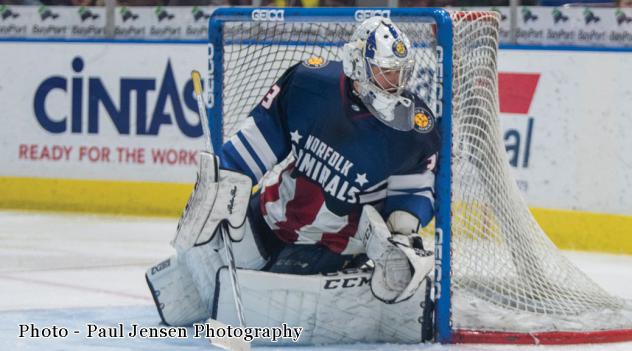 Norfolk Admirals Goaltender Ty Reichenbach