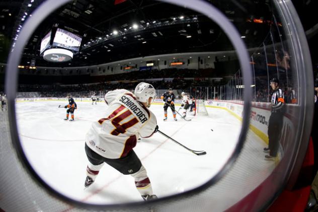 Jordan Schroeder of the Cleveland Monsters