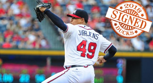 Jair Jurrjens with the Atlanta Braves