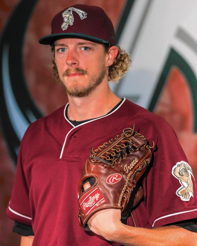 RHP Zac Treece with the Gary SouthShore Railcats