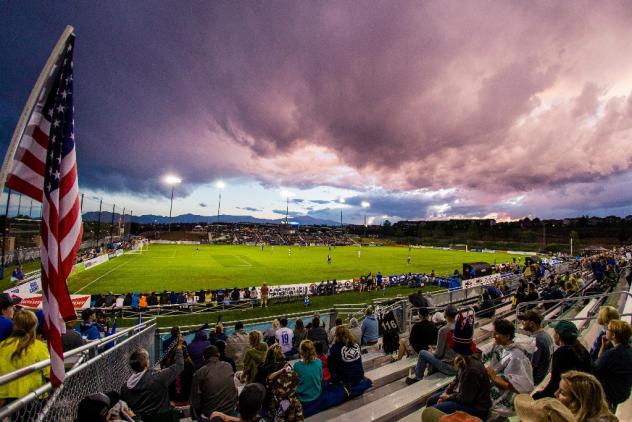 The scene at a Colorado Springs Switchbacks game