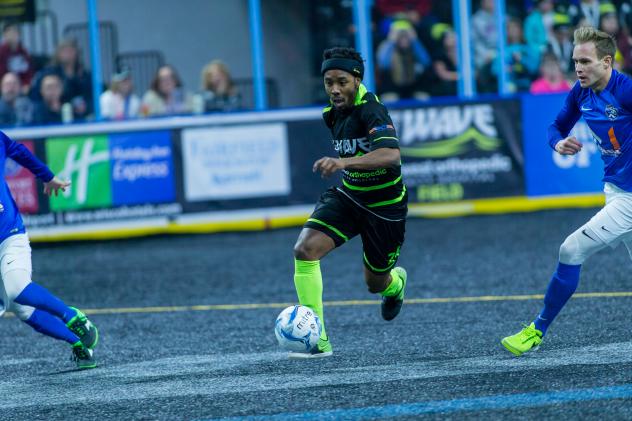 Milwaukee Wave Forward Max Ferdinand races upfield vs. Cedar Rapids