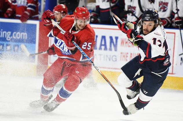 Roanoke Rail Yard Dawgs Defenseman Cameron Bakker vs. the Macon Mayhem