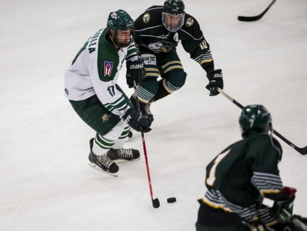 Defenseman Jake Faiella with Ohio University