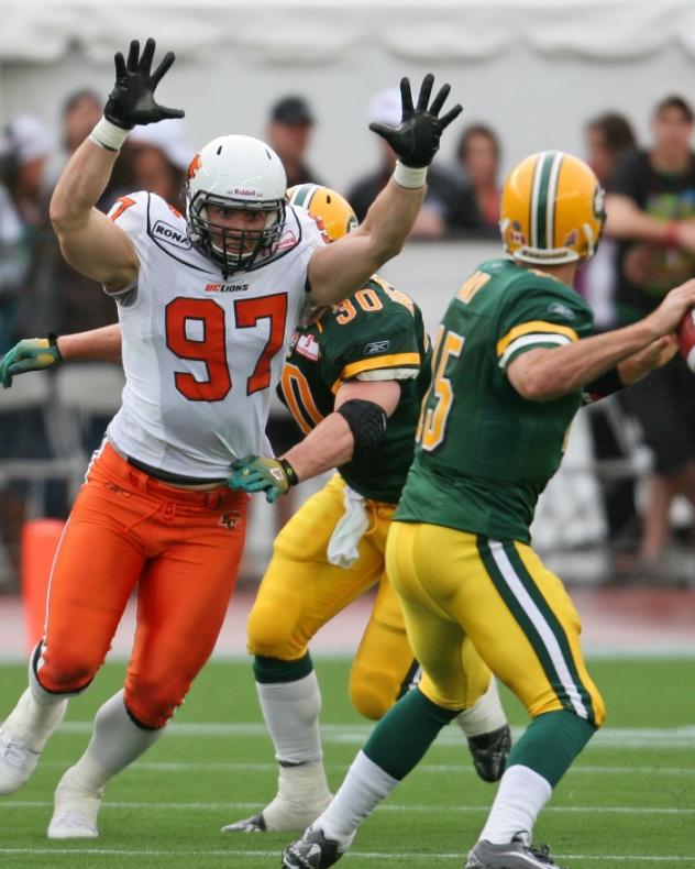 Brent Johnson of the BC Lions