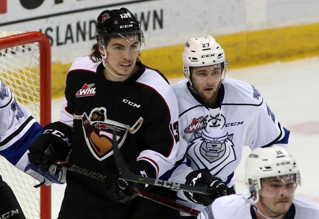 Vancouver Giants Center Tyler Popowich vs. the Victoria Royals