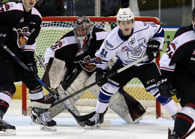 Vancouver Giants Goaltender Trent Miner vs. the Victoria Royals