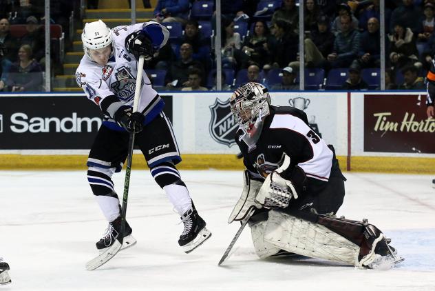 Vancouver Giants Goaltender Trent Miner vs. the Victoria Royals