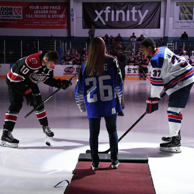 Chicago Steel pregame faceoff