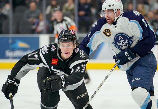 Samuel Blais of the San Antonio Rampage against the Milwaukee Admirals
