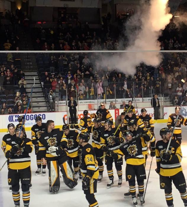 Hamilton Bulldogs celebrate series win