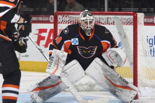 Lehigh Valley Phantoms Goaltender Alex Lyon