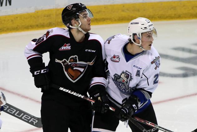 Vancouver Giants Centre Milos Roman vs. the Victoria Royals