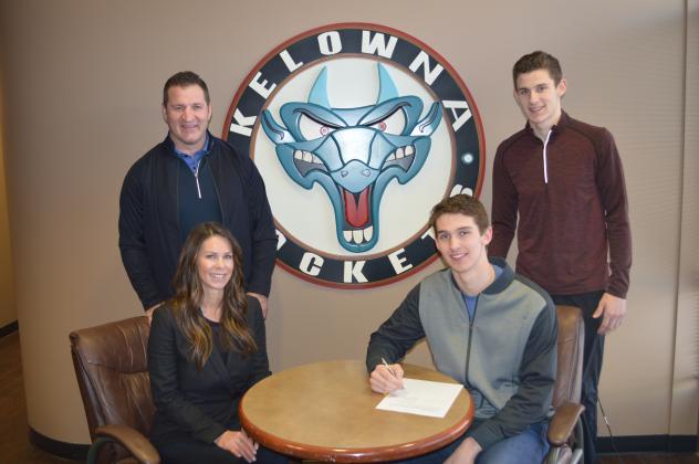 Kelowna Rockets Captain Cal Foote and family