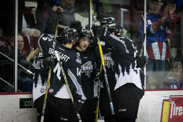 Idaho Steelheads exchange congratulations