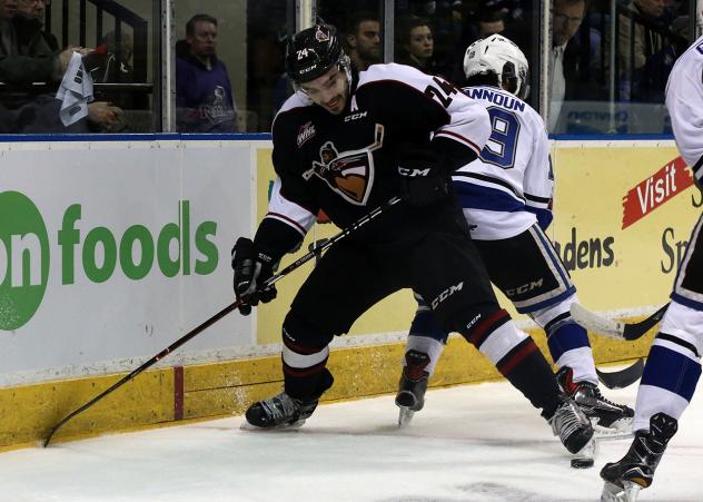 Vancouver Giants Defenceman Matt Barberis vs. the Victoria Royals