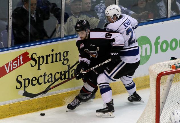 Vancouver Giants Forward Dawson Holt vs. the Victoria Royals