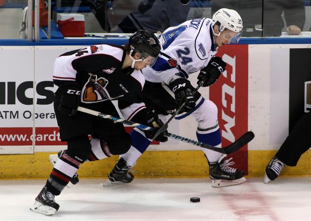 Vancouver Giants Left Wing James Malm vs. the Victoria Royals
