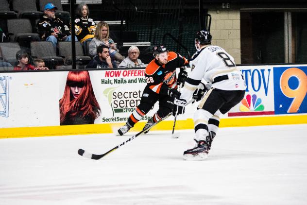 Forward Louick Marcotte with the Fort Wayne Komets