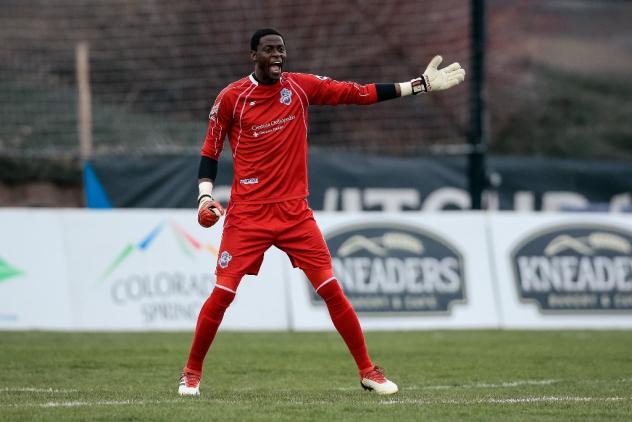 Colorado Springs Switchbacks Goalkeeper Moise Pouaty