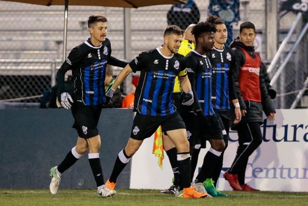 Colorado Springs Switchbacks enter the field