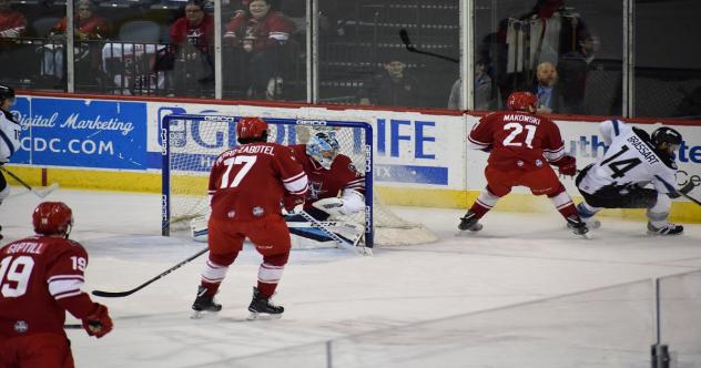 Allen Americans defend their net