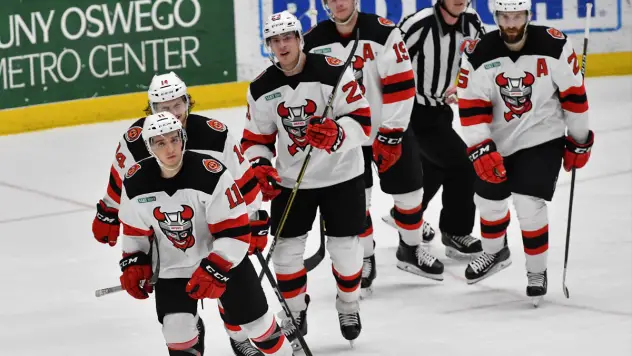 Binghamton Devils enter the ice