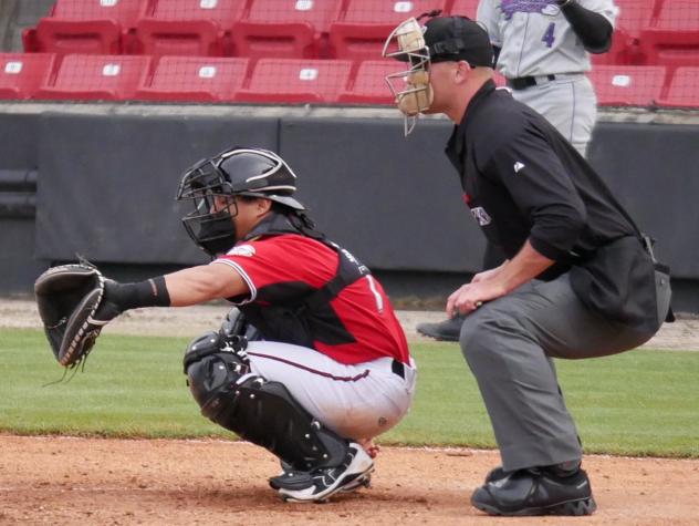 Carolina Mudcats Catcher Robie Rojas