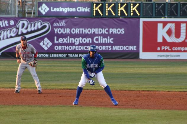 Seuly Matias of the Lexington Legends on the basepaths
