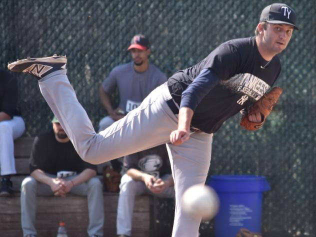 Pitcher David Palladino with the Tampa Yankees