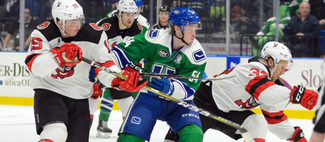 Binghamton Devils battle the Utica Comets