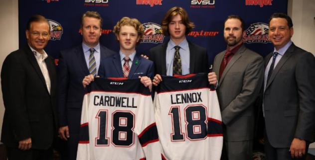 Saginaw Spirit Signees Ethan Cardwell and Tristan Lennox