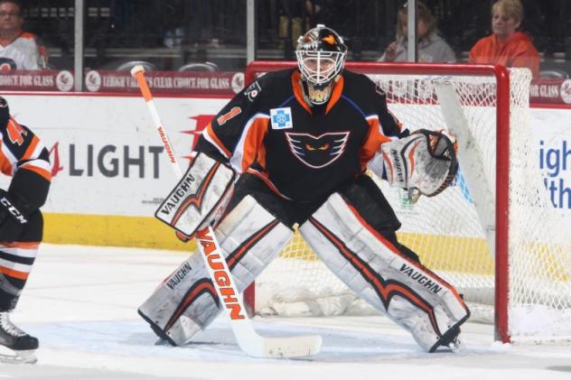 Lehigh Valley Phantoms goaltender John Muse