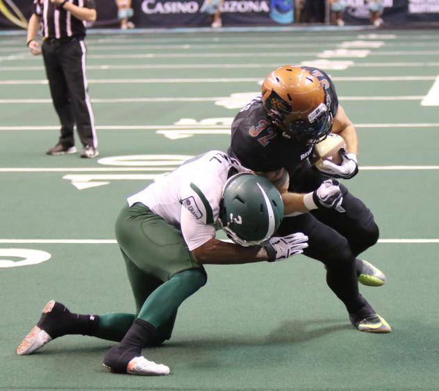 Arizona Rattlers running back Dylan Peebles vs. the Green Bay Blizzard