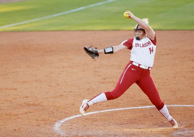 Pitcher Paige Lowary with the University of Oklahoma