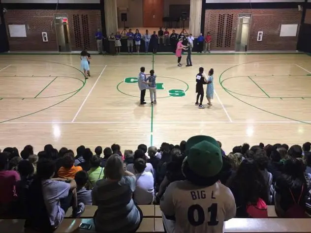 Dancing with the Students at Crawford Middle School