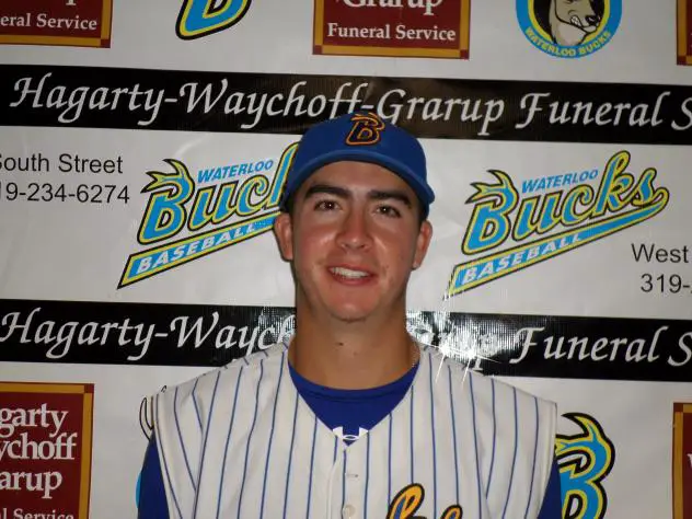 Former Waterloo Bucks left-handed pitcher Eric Stout