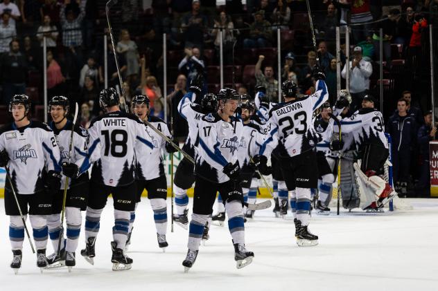 Idaho Steelheads celebrate playoff comeback