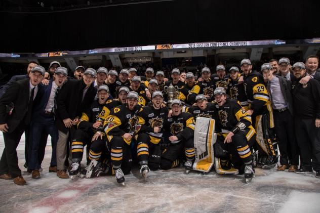 Hamilton Bulldogs celebrate OHL Eastern Conference Championship