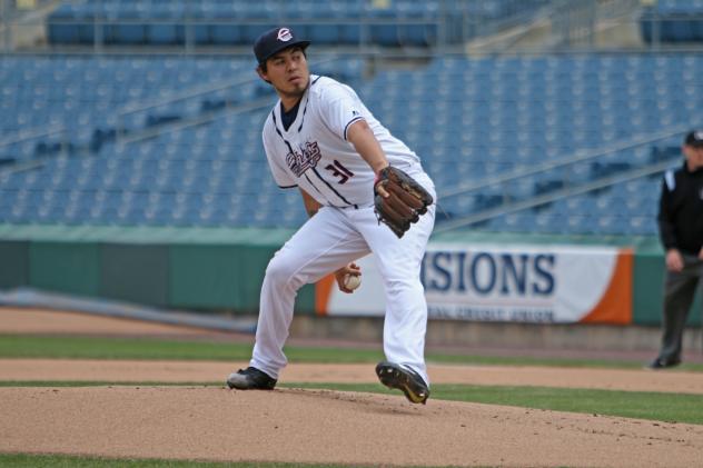Syracuse Chiefs pitcher Cesar Vargas
