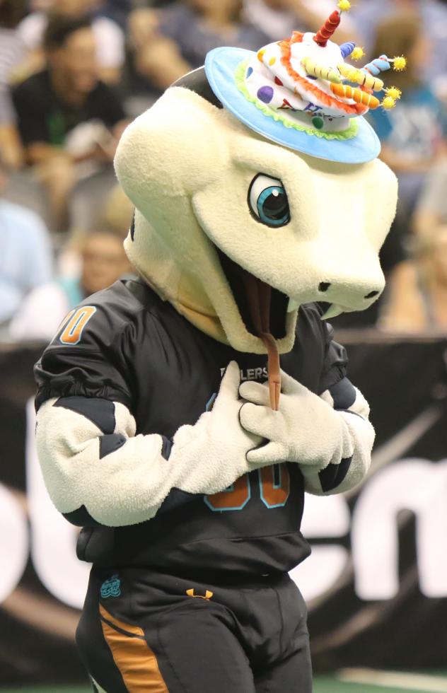 Arizona Rattlers mascot Stryker