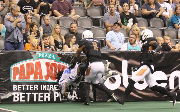 The Arizona Rattlers usher the Cedar Rapids Titans into the boards