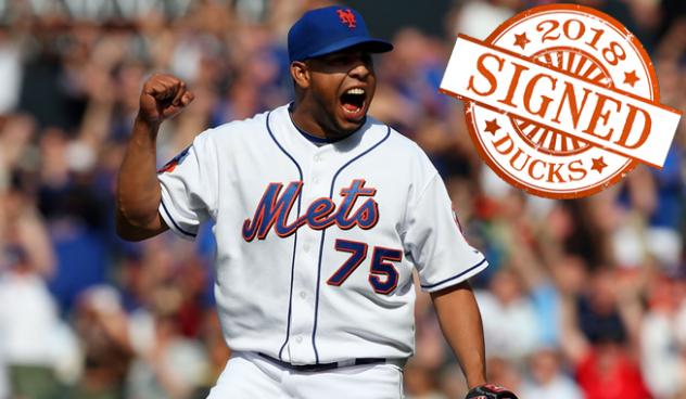 Pitcher Francisco Rodriguez with the New York Mets