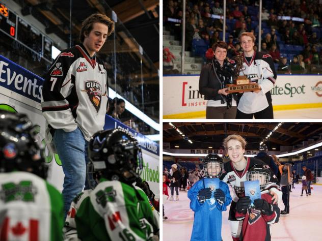Ty Ronning of the Vancouver Giants, the Western Hockey League's Humanitarian of the Year